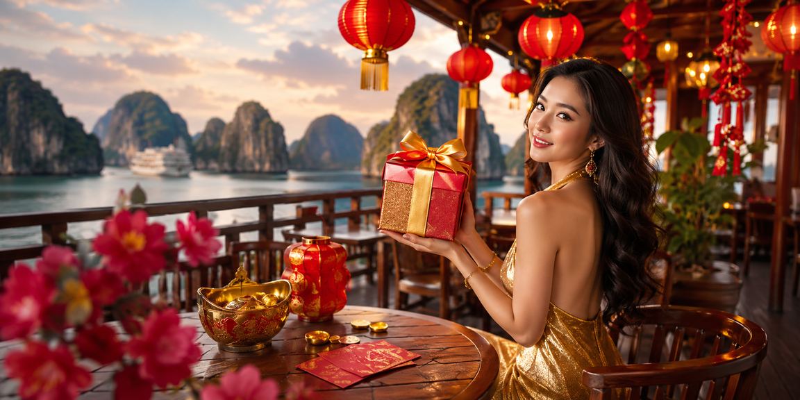 Người dùng tại vịnh Hạ Long nhận ưu đãi bao lì xì và thưởng khi cà phê và cá cược trực tuyến