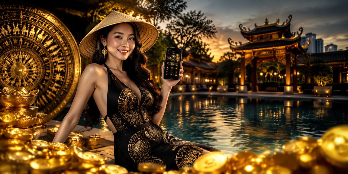 Người dùng tại Hà Nội đội nón lá nhận thưởng sau khi nạp tiền và cá cược trực tuyến
