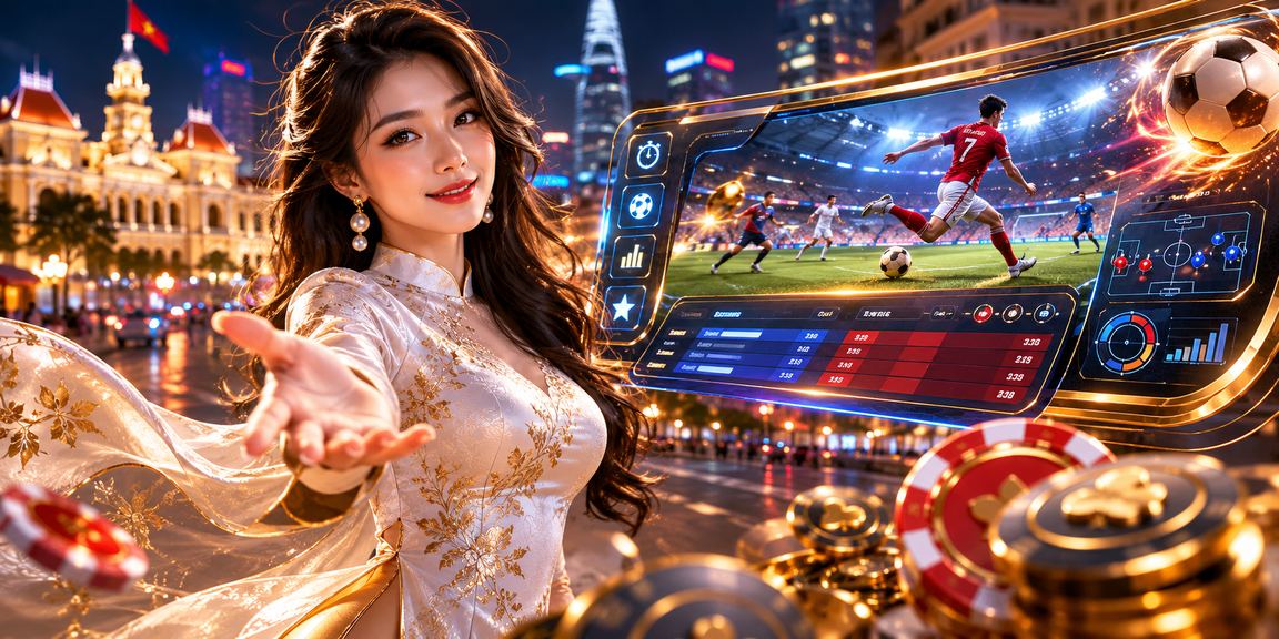 Người dùng TP. Hồ Chí Minh mặc áo dài tham gia casino trực tuyến và cá cược thể thao trên điện thoại